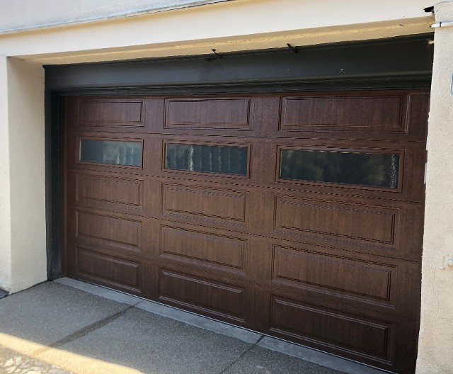 Ultra Grain Walnut Garage Door