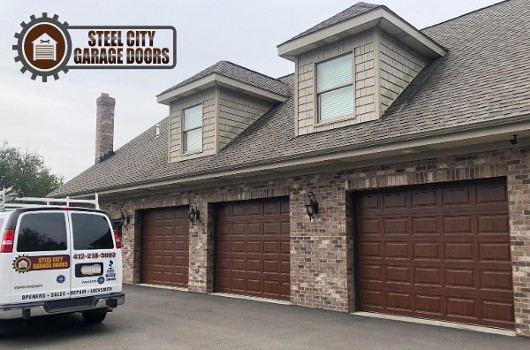 Steel City Garage Doors Walnut 